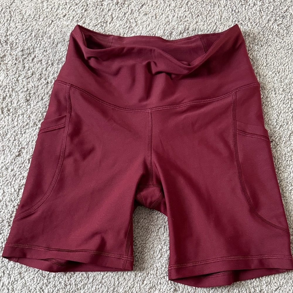 Old Navy Women's Deep Red Bike Shorts